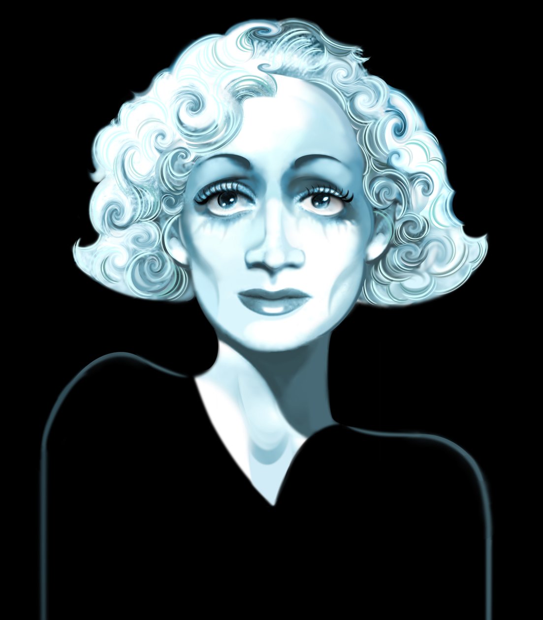 Marlene Dietrich, 2021 (dijital) by Neale Osborne