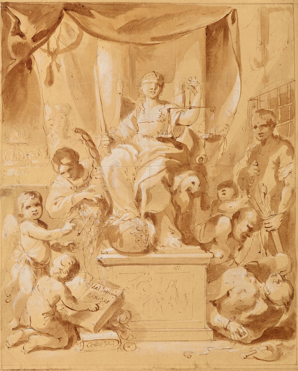 Adalet Alegorisi by Leopold Blonder