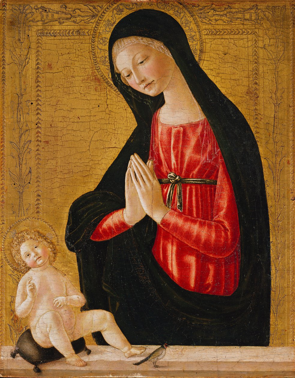Çocuğa tapan Madonna by Neroccio di Landi