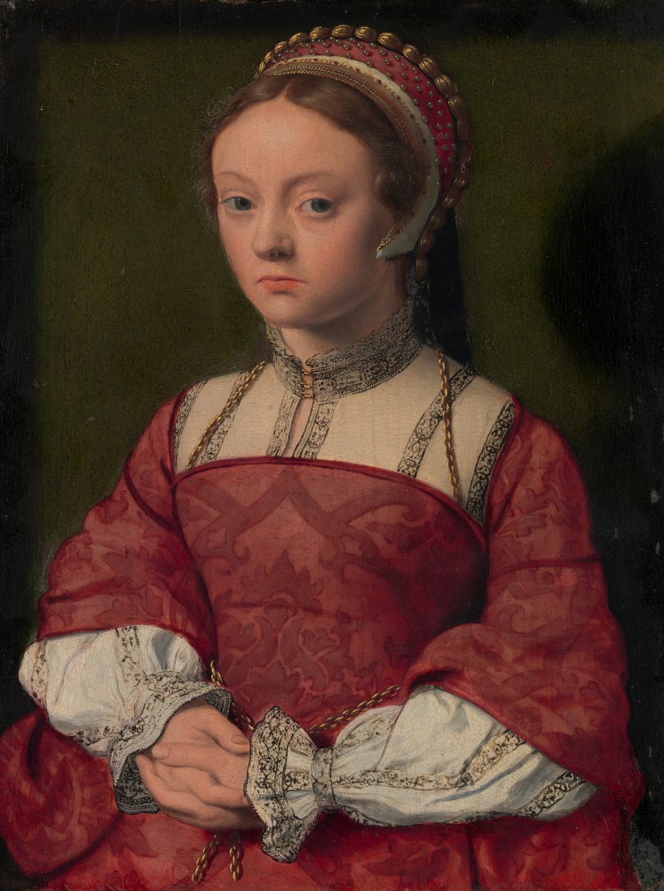 Genç Bir Kadının Portresi. by Netherlandish Painter