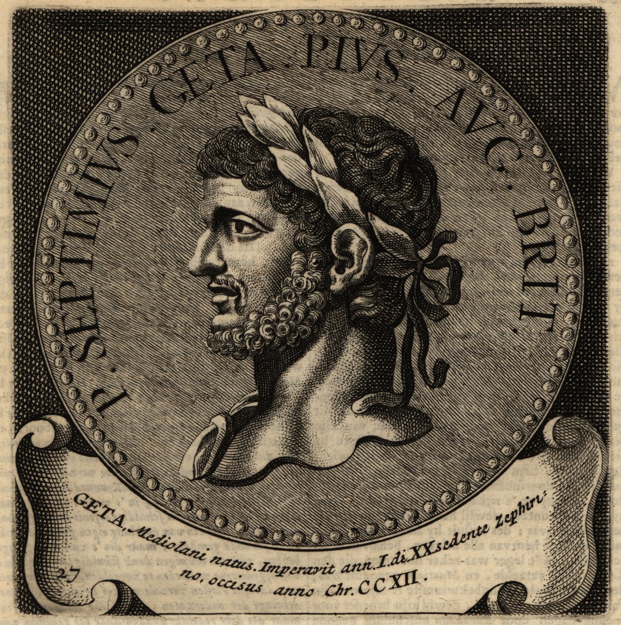 Roma İmparatoru Geta'nın portresi. by Netherlandish School