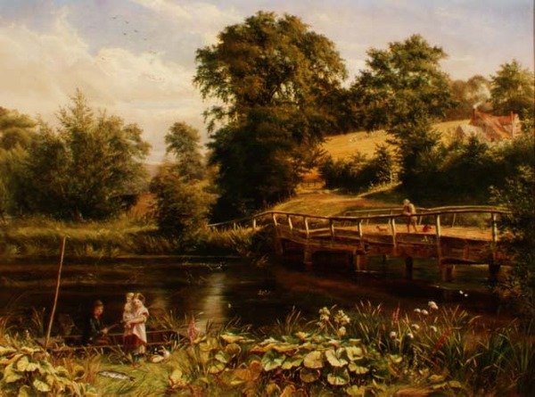 Köprüde Balık Tutmak by Nevil Oliver Lupton