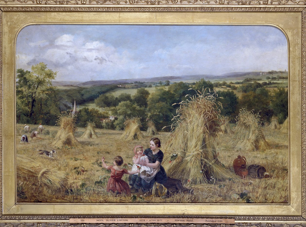 Hasat Tarlası, 1857 - 1858 by Nevil Oliver Lupton