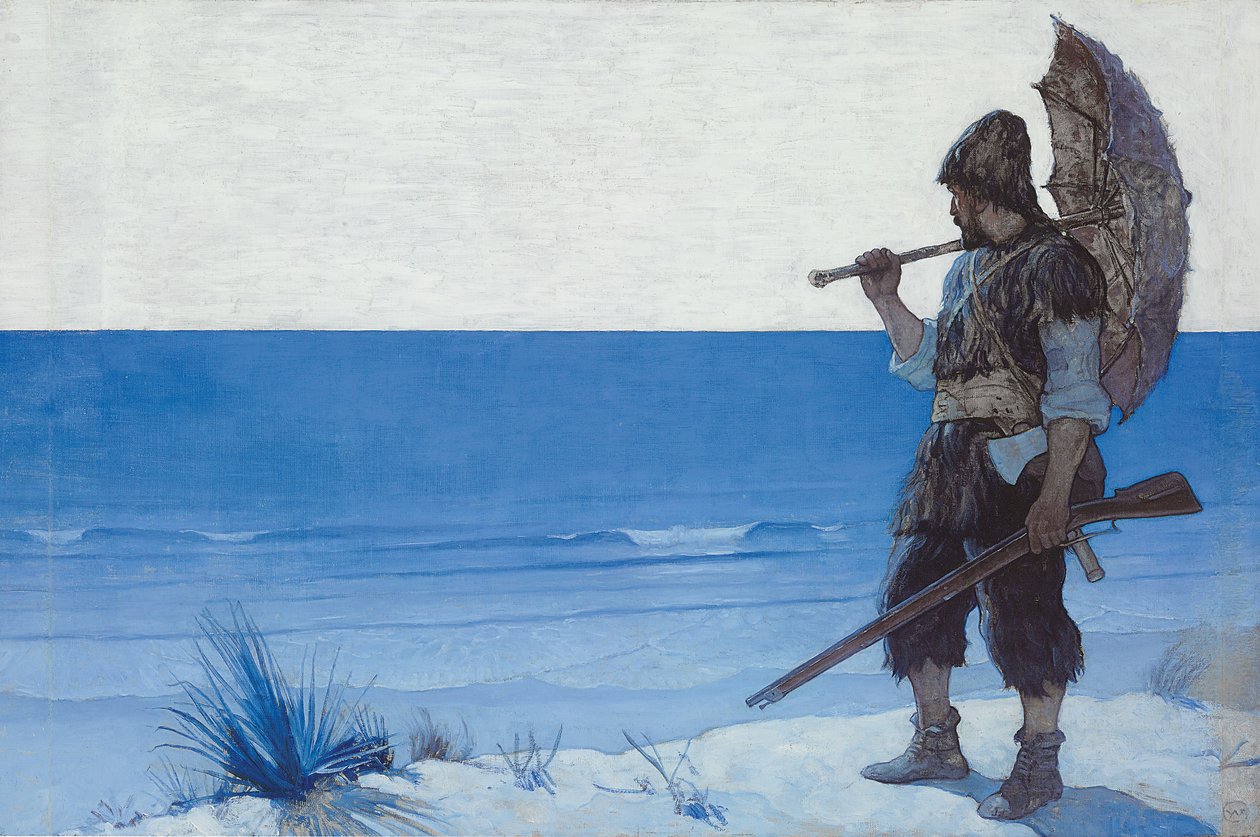 Robinson Crusoe: Son Kağıt by Newell Convers Wyeth