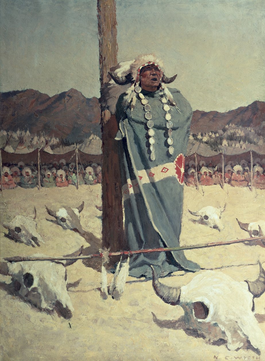 Dilekçe (tuval üzerine yağlı boya) by Newell Convers Wyeth