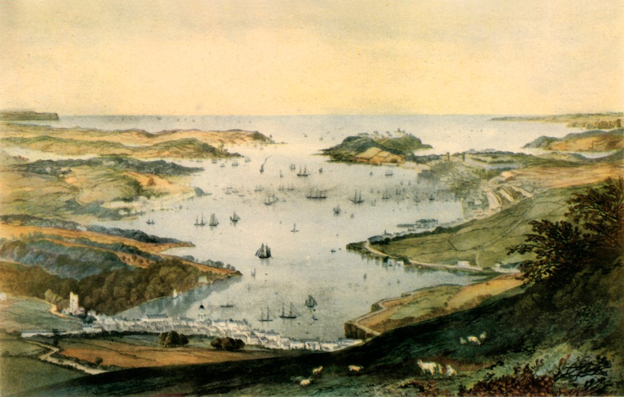 Falmouth Limanı, c1840, 1942. by Newman and Co