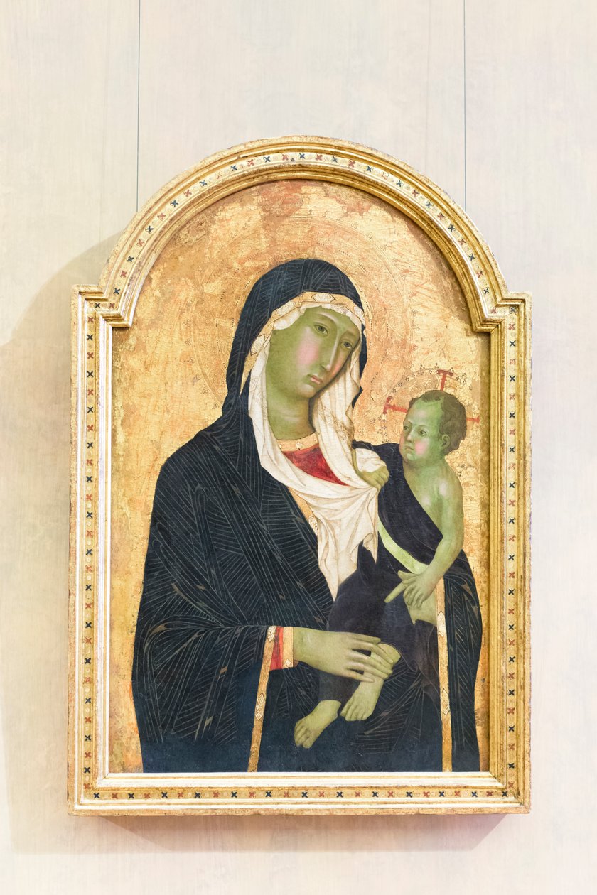 madonna ve çocuğu by Niccolò di Segna