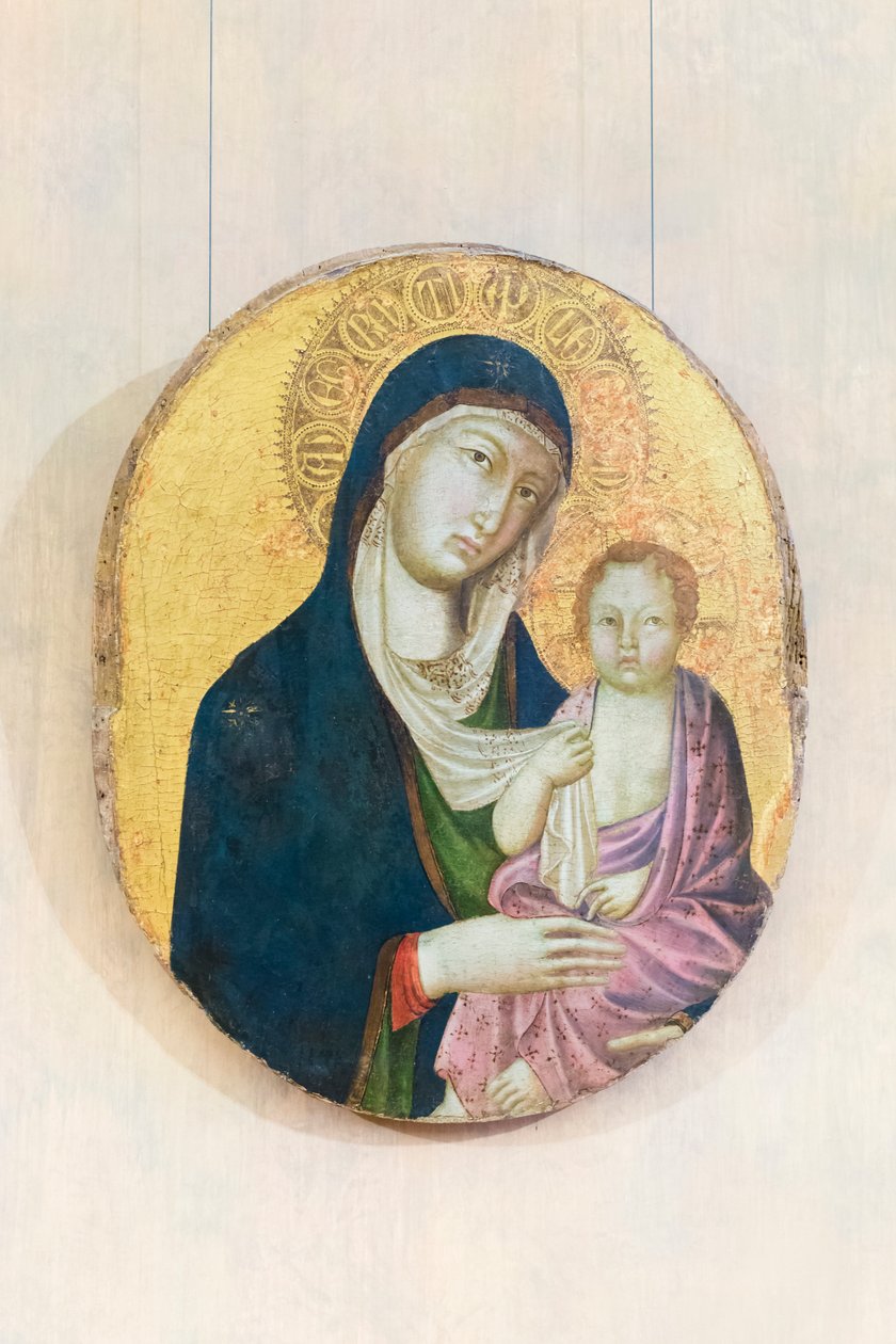 madonna ve çocuğu by Niccolò di Segna