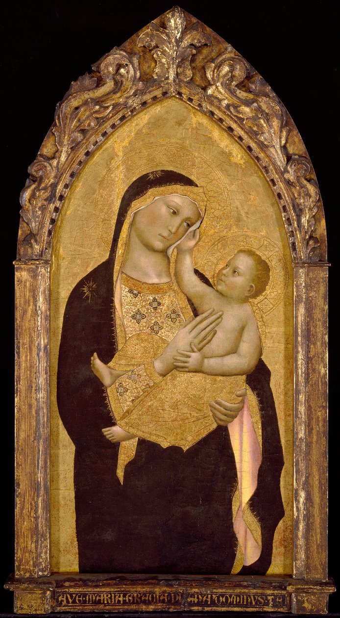 Bakire ve Çocuk, 1390-1400. by Niccolo di Pietro Gerini