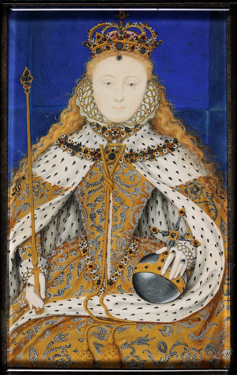 Kraliçe I. Elizabeth (emaye) by Nicholas Hilliard