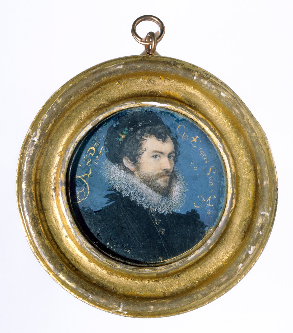 Otoportre, 1577 (parşömen üzerine wc) by Nicholas Hilliard