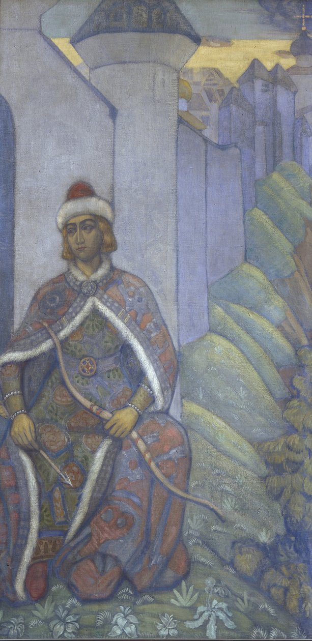 Bir Şövalye, 1910 by Nikolai Konstantinowitsch Roerich