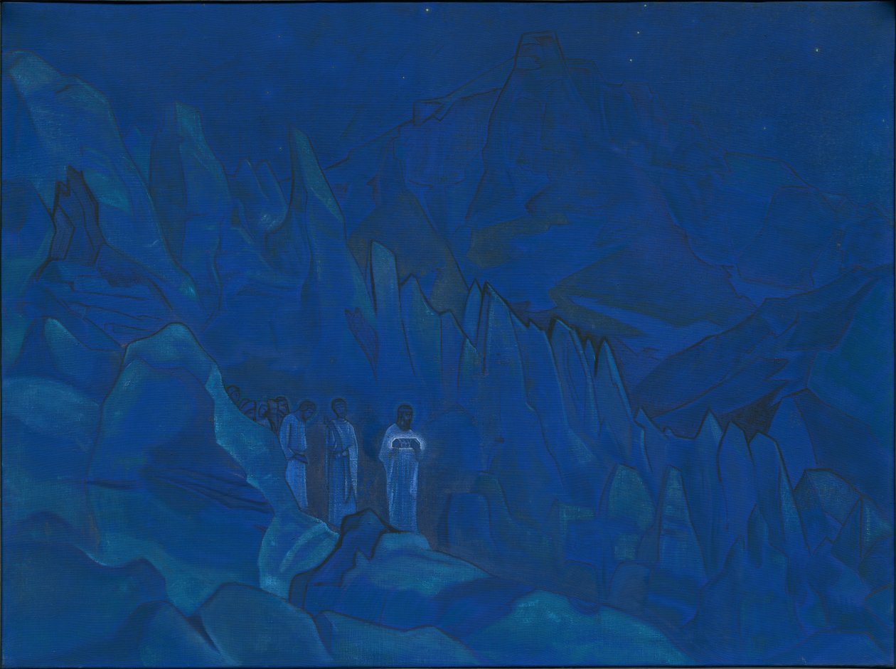 Karanlığın Yanması, "Ülkesi" dizisi, 1924 by Nicholas Roerich
