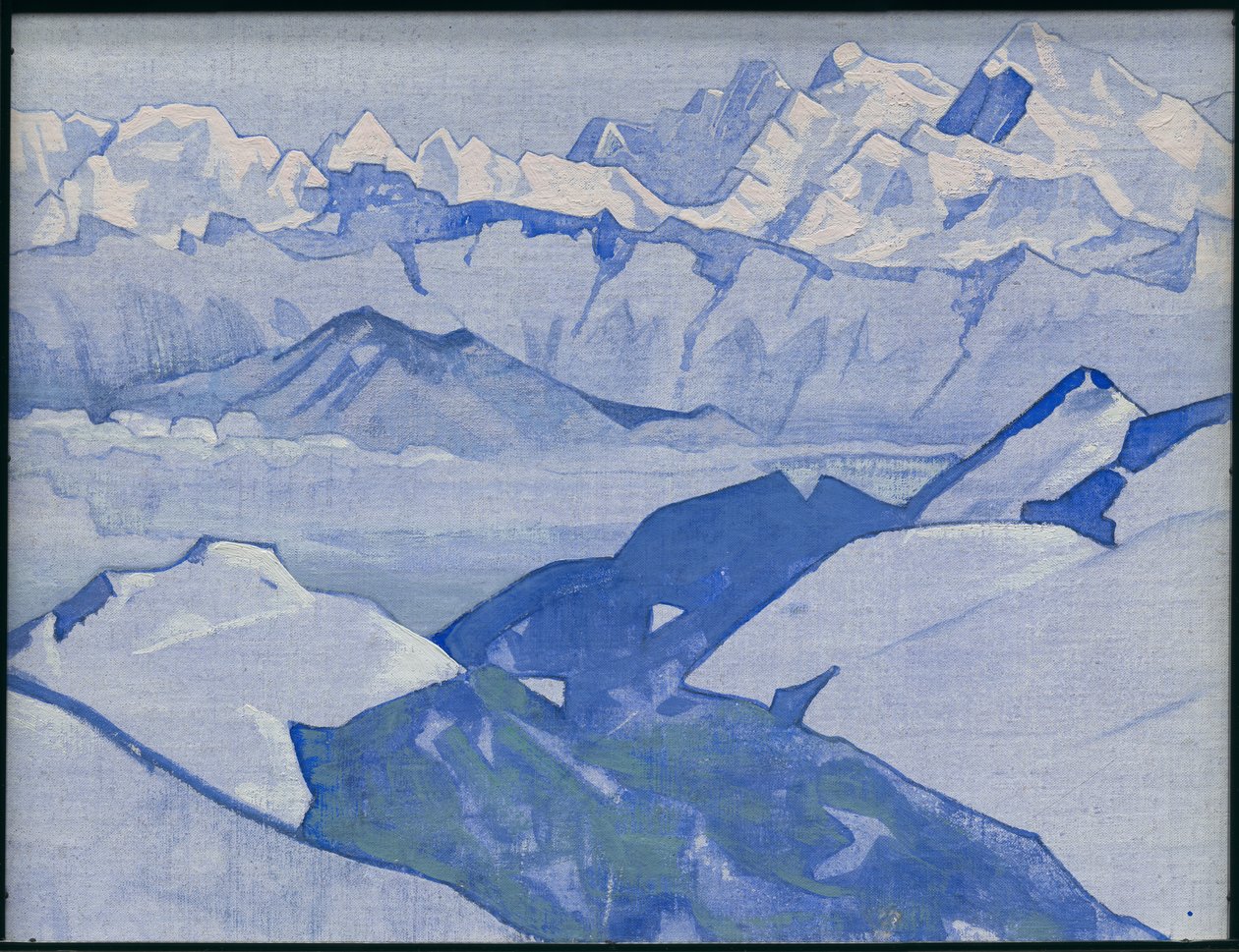 Everest Range, "Himalaya" serisi, 1924 by Nicholas Roerich