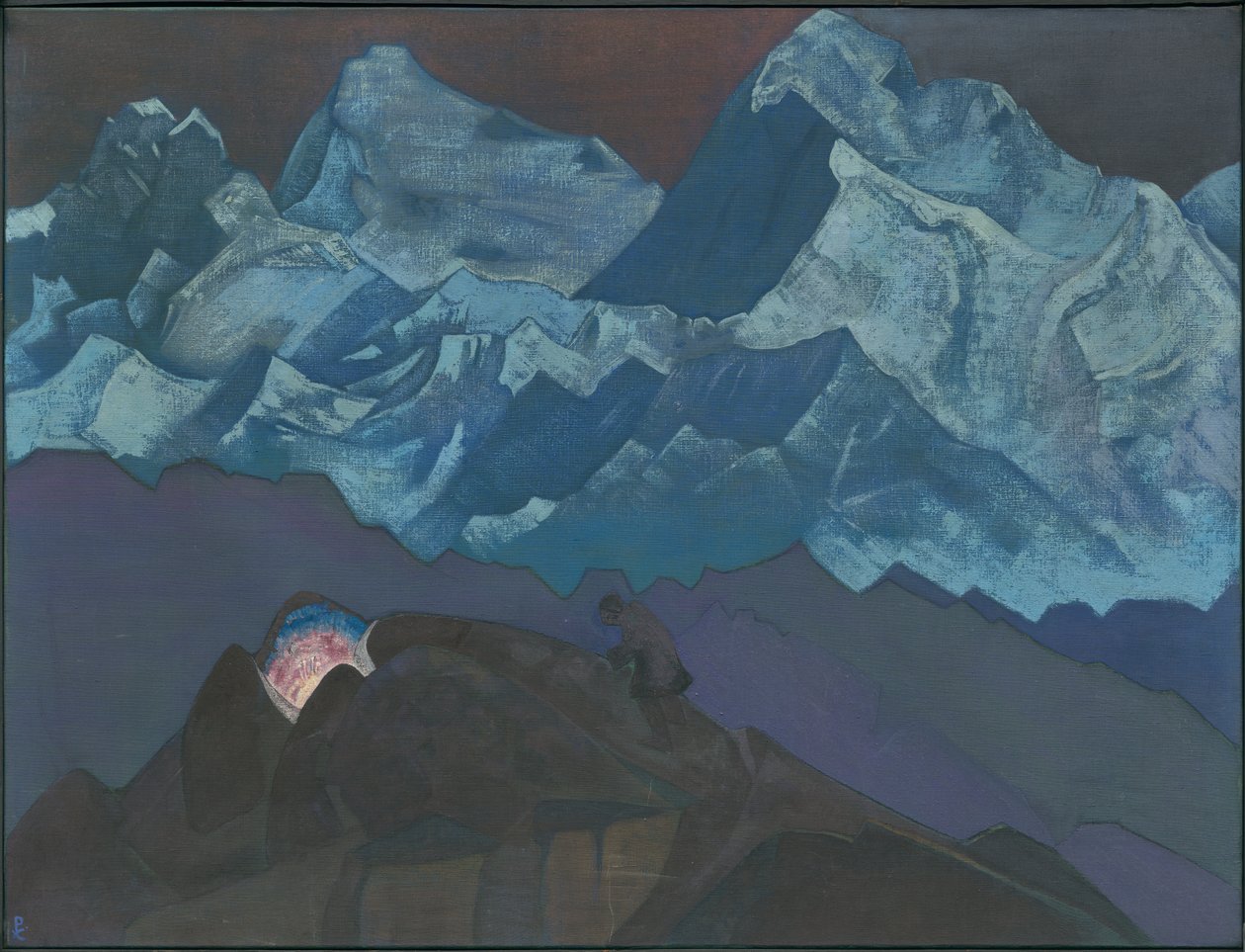 Ateş Çiçeği. ?Ülkesi? dizi, 1924 by Nicholas Roerich