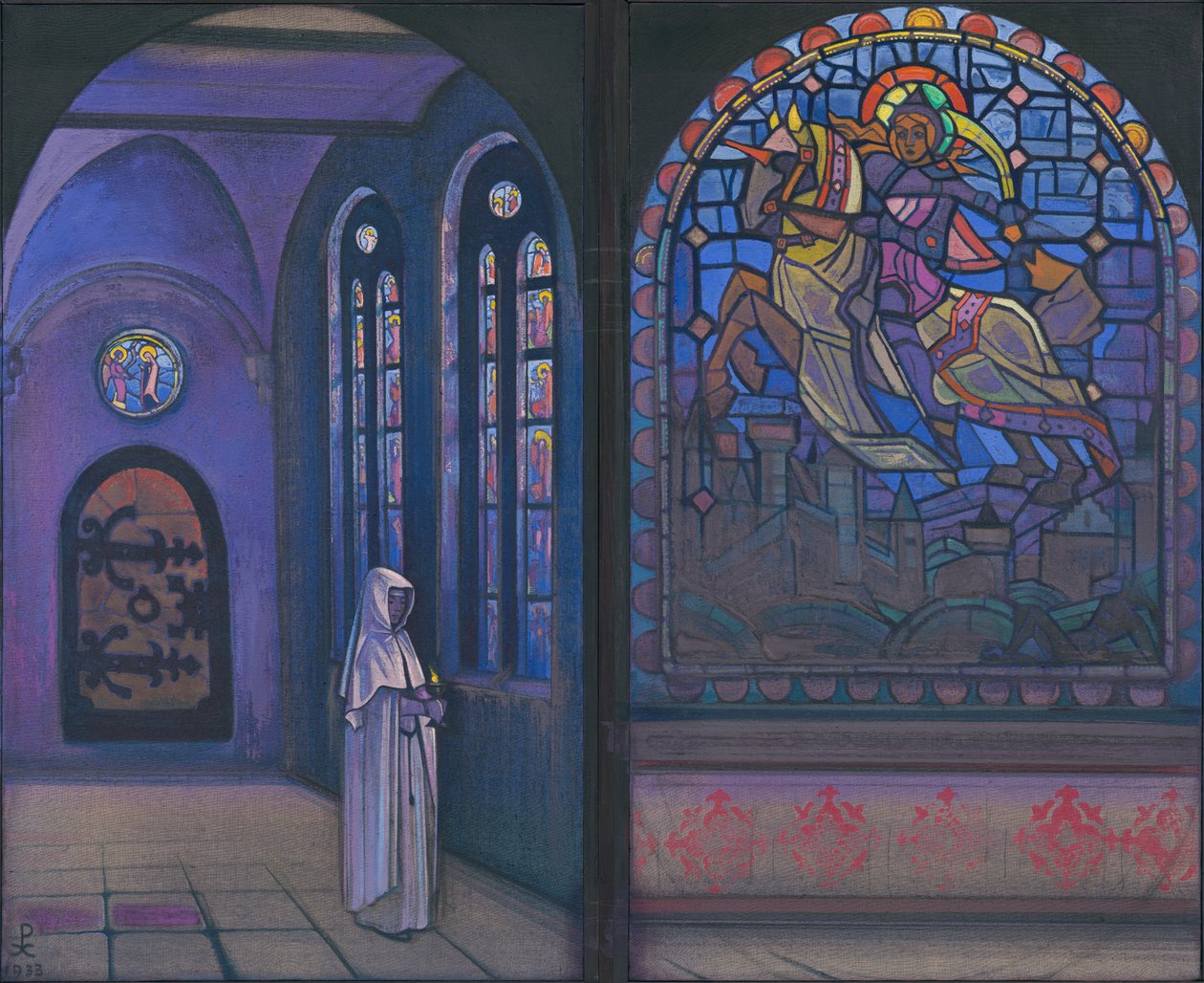 Kahramana Zafer, iki parça, 1933 by Nicholas Roerich