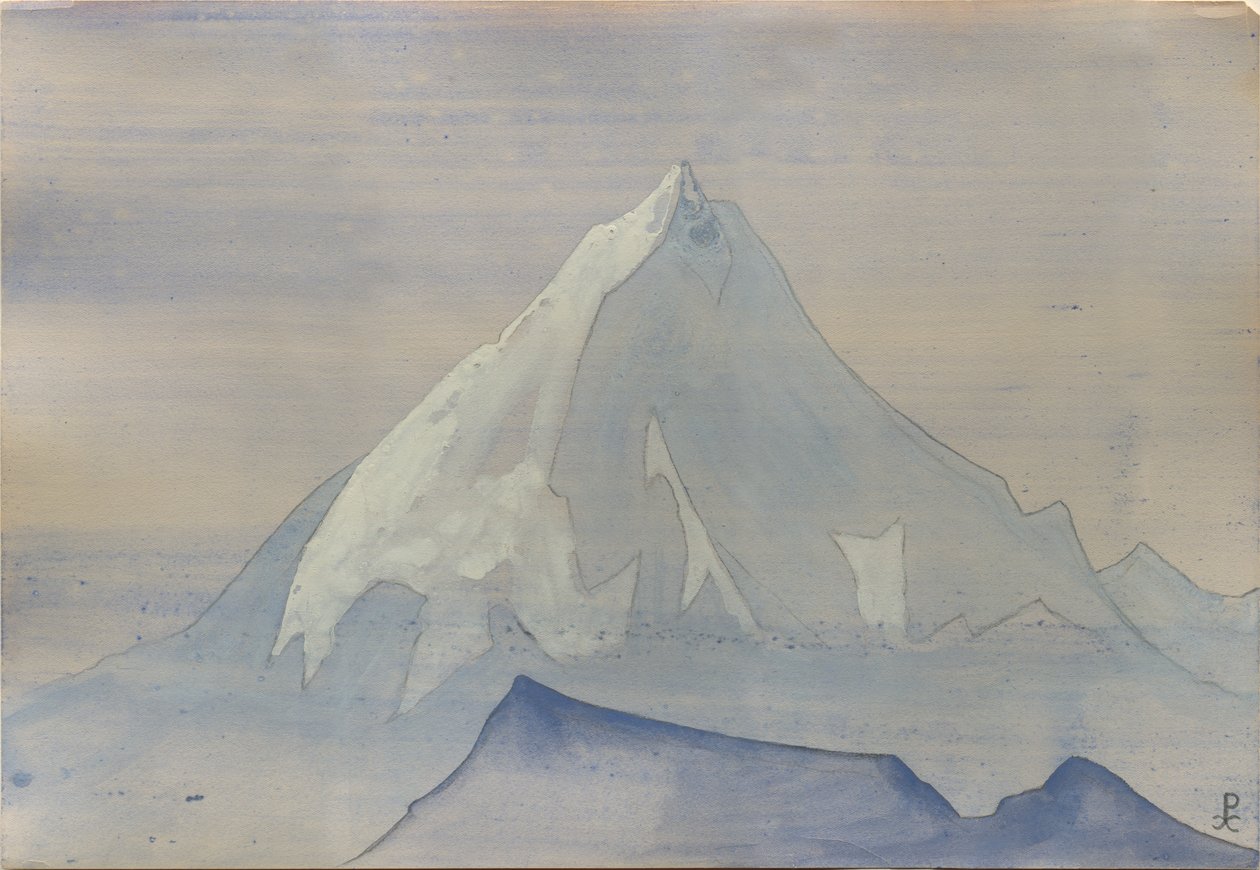 Himalayalar, albüm yaprağı, 1934 by Nicholas Roerich