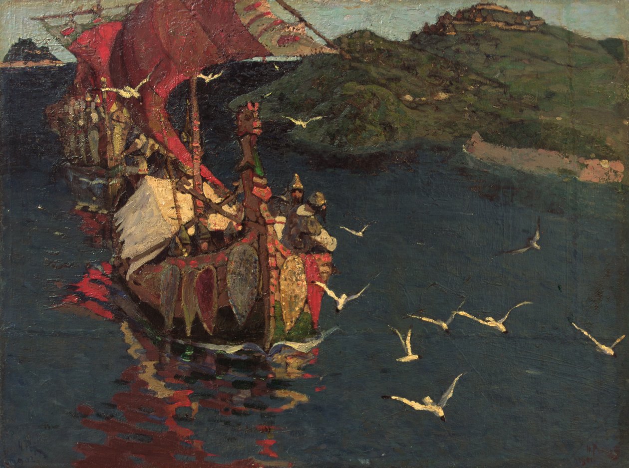 Yurtdışı Misafirler, 1901 by Nicholas Roerich