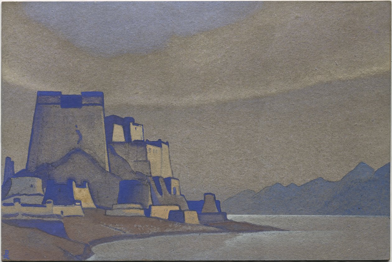Tibet, Dzong, 1936 by Nicholas Roerich