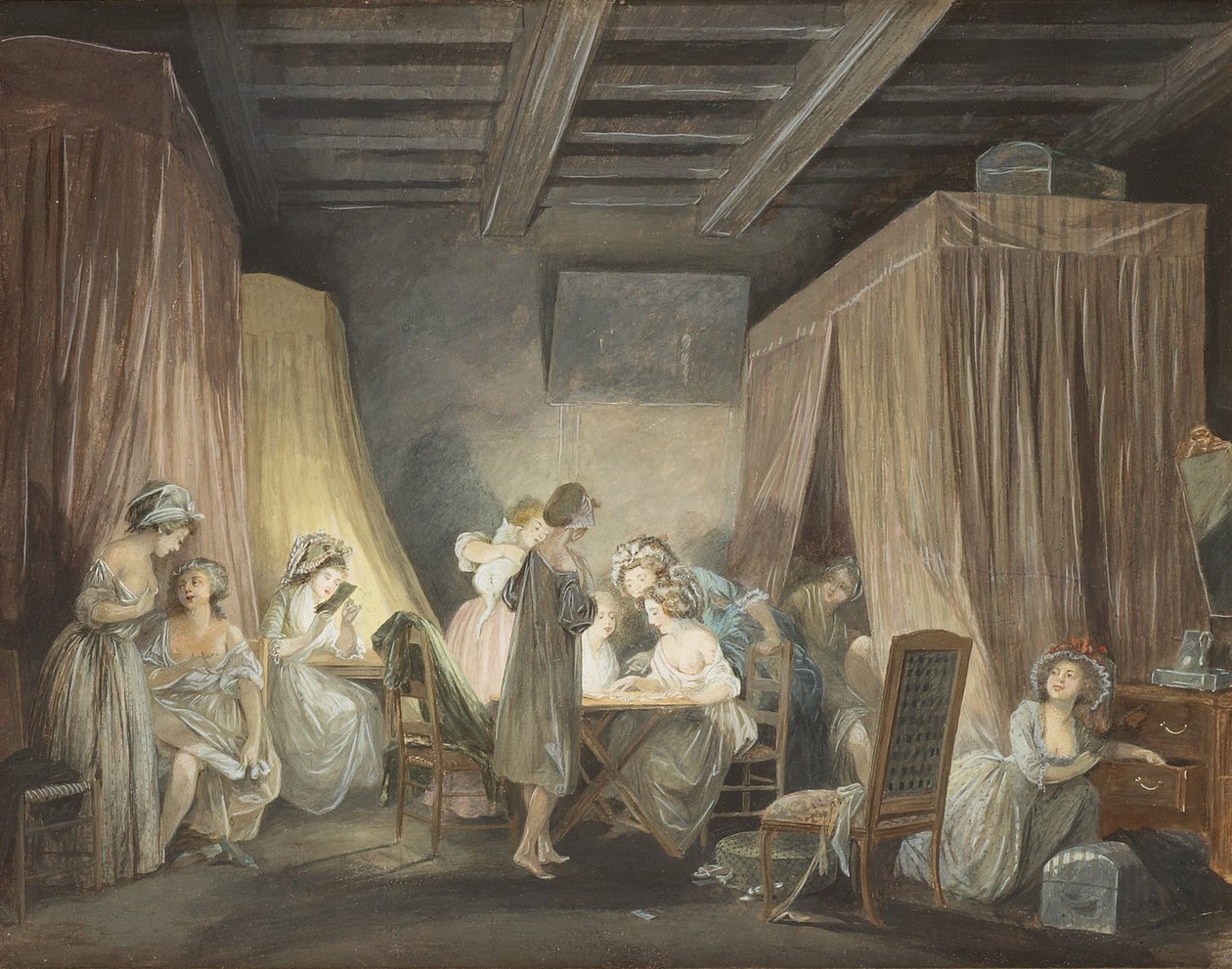 Modlarda İşçilerin Gün Batımı, 1788 by Niclas Lafrensen
