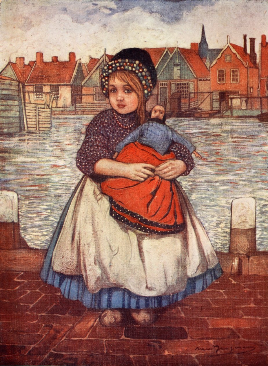 Oyuncak Bebekli Kız, 1904 by Nico Jungman
