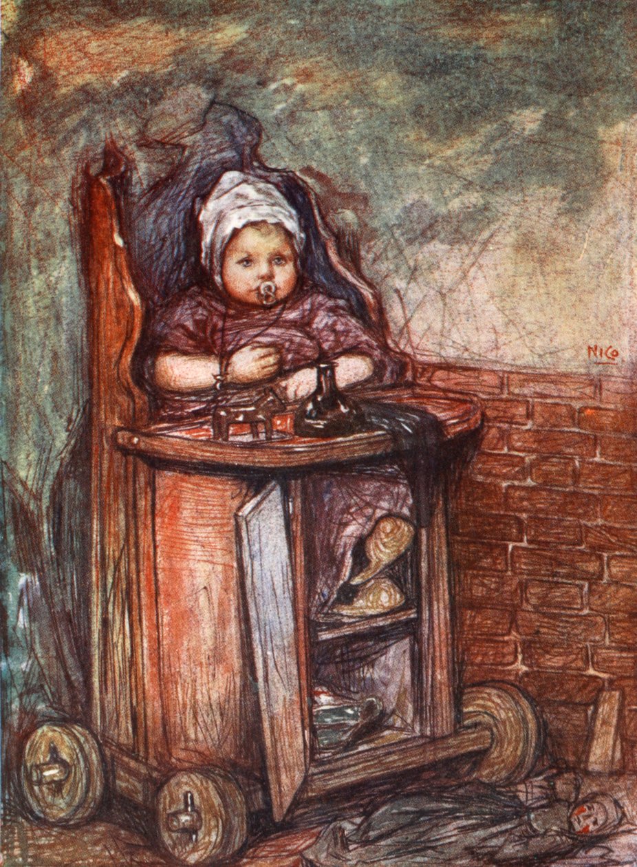Sandalyede Bebek, 1904 by Nico Jungman