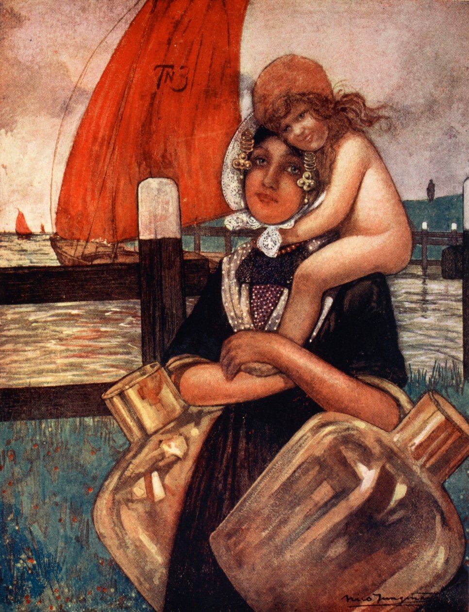 Anne ve Bebek, 1904 by Nico Jungman