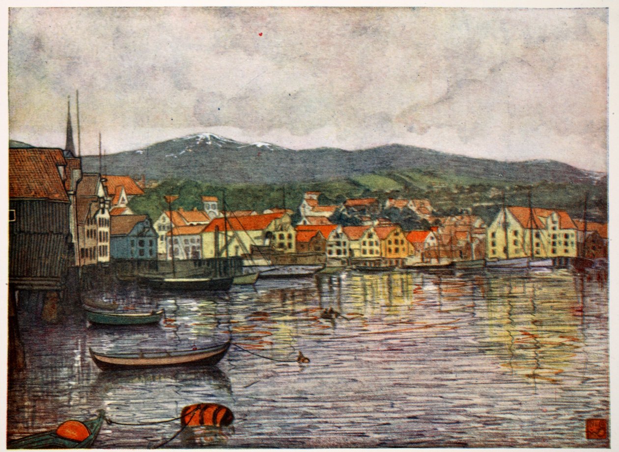 Molde Kasabası, 1905 by Nico Jungman