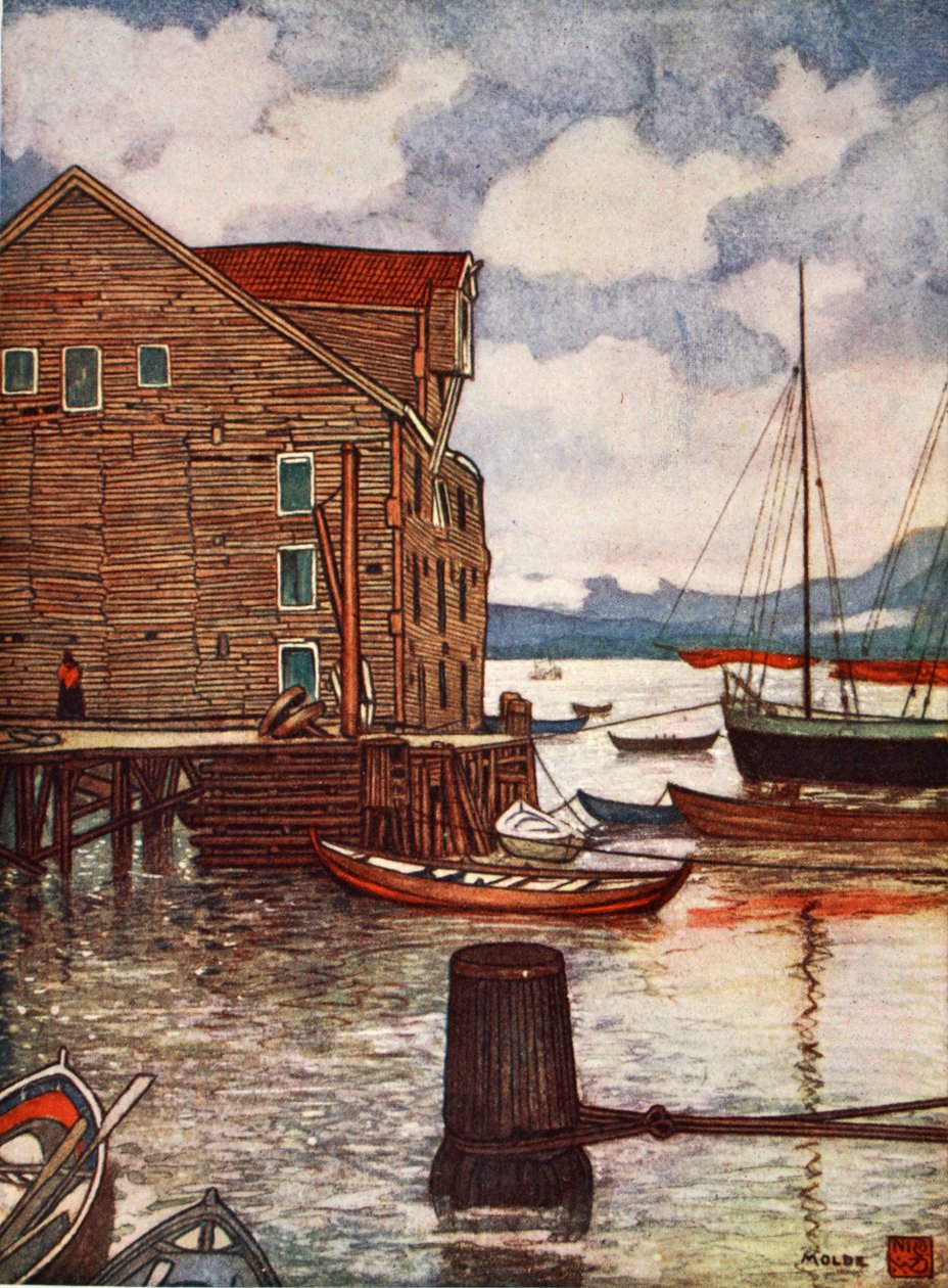 Eski Depo ve Tekneler, Molde, 1905 by Nico Jungman