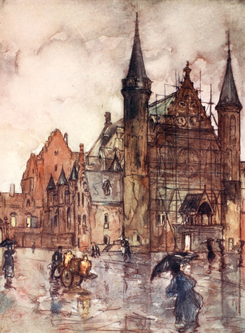 Binnenhof, Lahey, 1904 by Nico Jungman