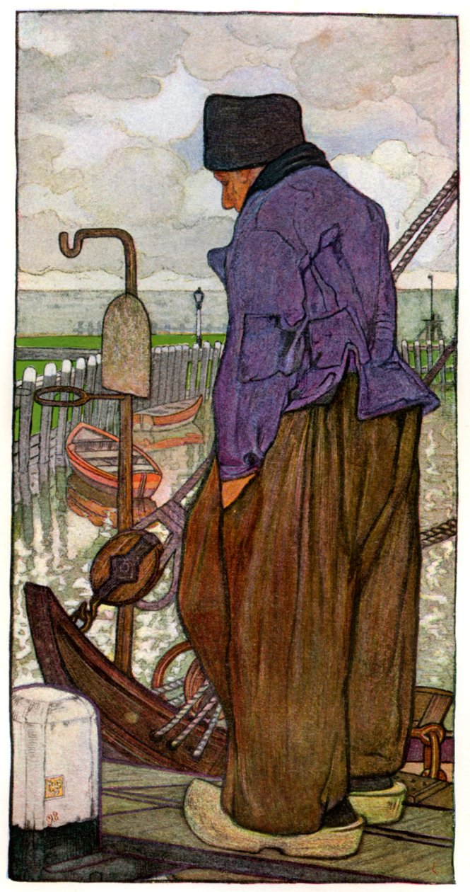 Hollandalı bir kayıkçı, 1898. by Nico Jungmann