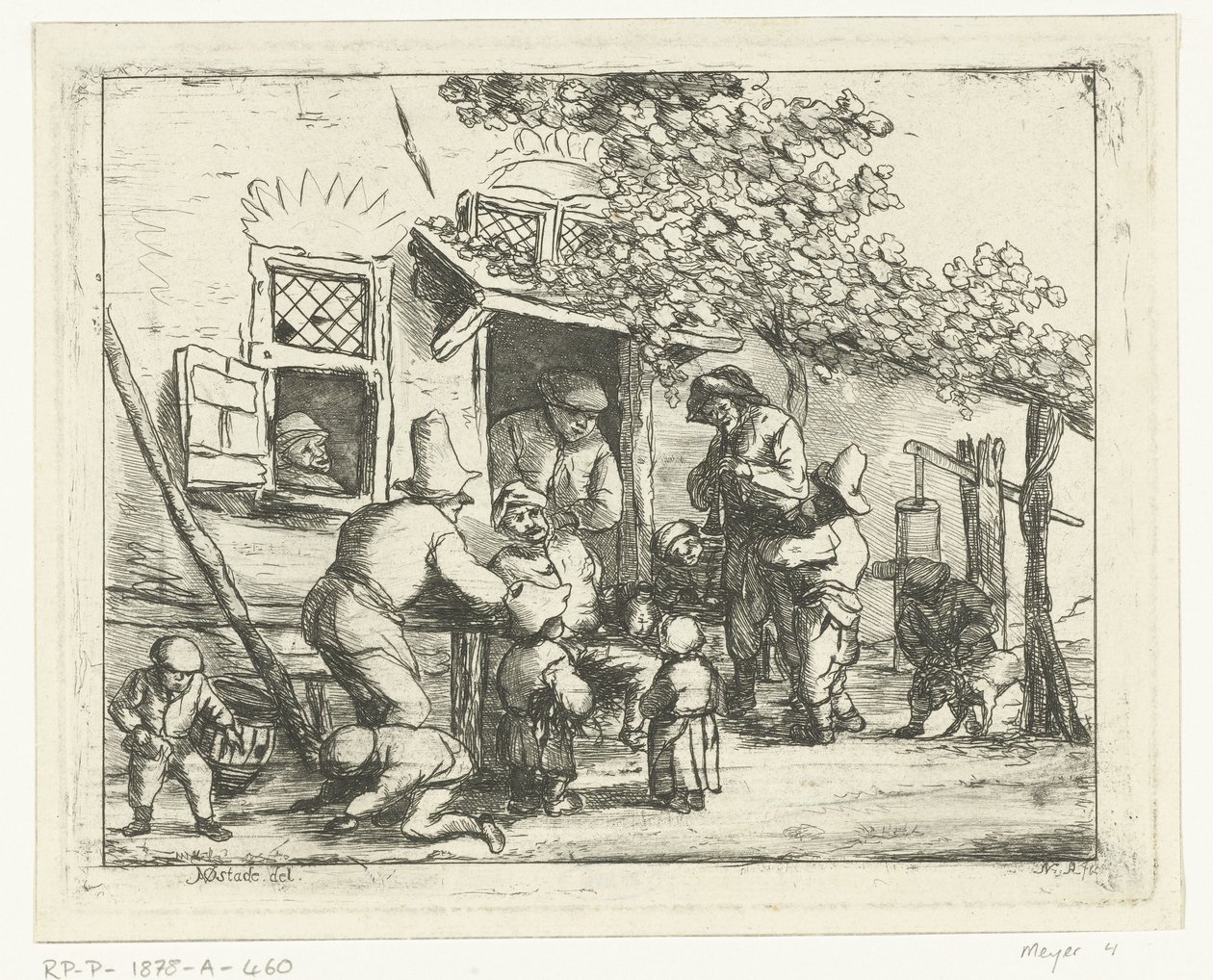 Bir evin önünde iki sokak müzisyeni by Nicolaas Albrecht