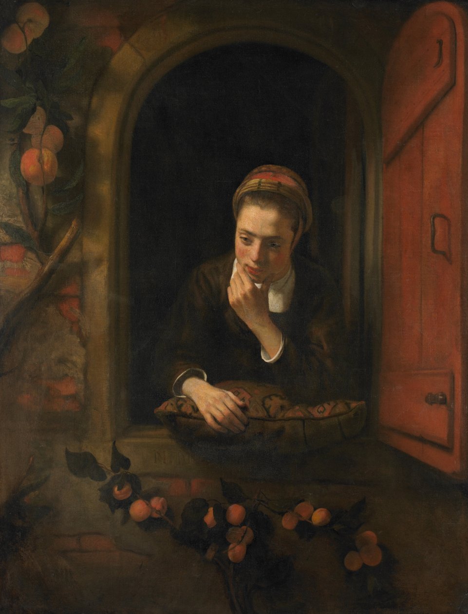 Dalgın olarak bilinen Penceredeki Kız by Nicolaes Maes