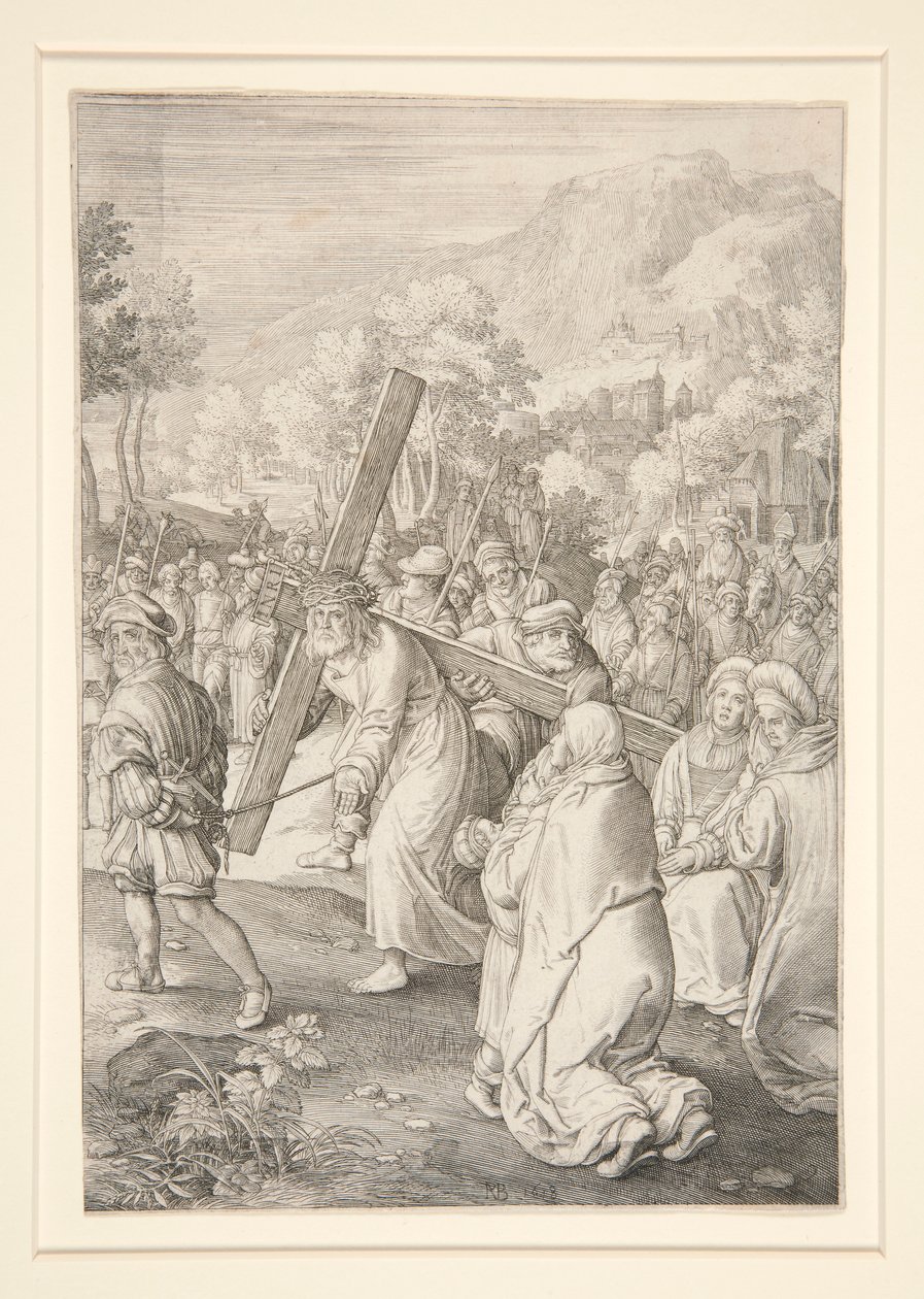 Haçı Taşıyan İsa (Tutku Serisi) by Nicolaes de Bruyn