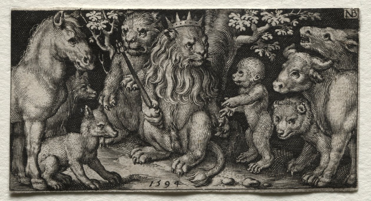 Canavarların Kralı, 1594. by Nicolaes de Bruyn