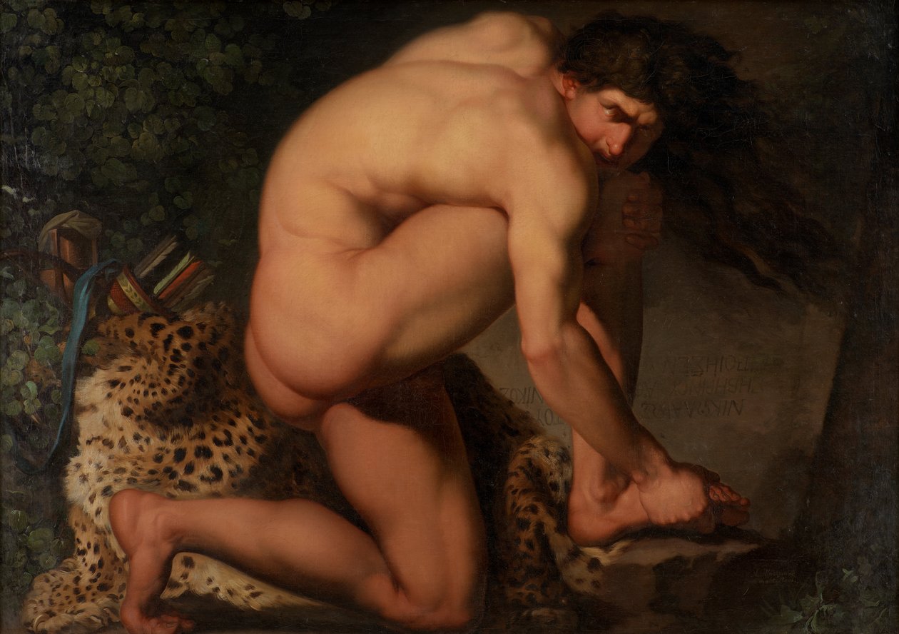 Yaralı Philoctetes by Nicolai Abraham Abildgaard