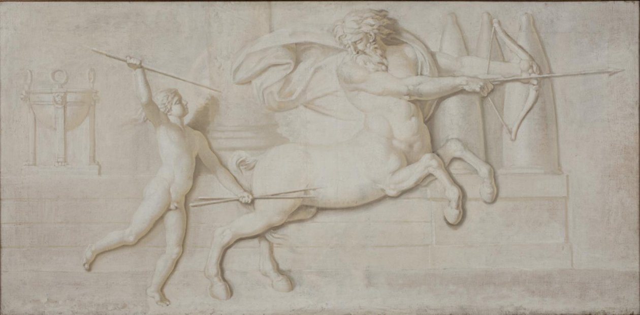 Aşil ve Centaur Cheiron by Nicolai Abildgaard