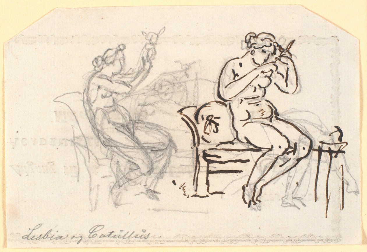 Lezbiyen ve Catullus by Nicolai Abildgaard