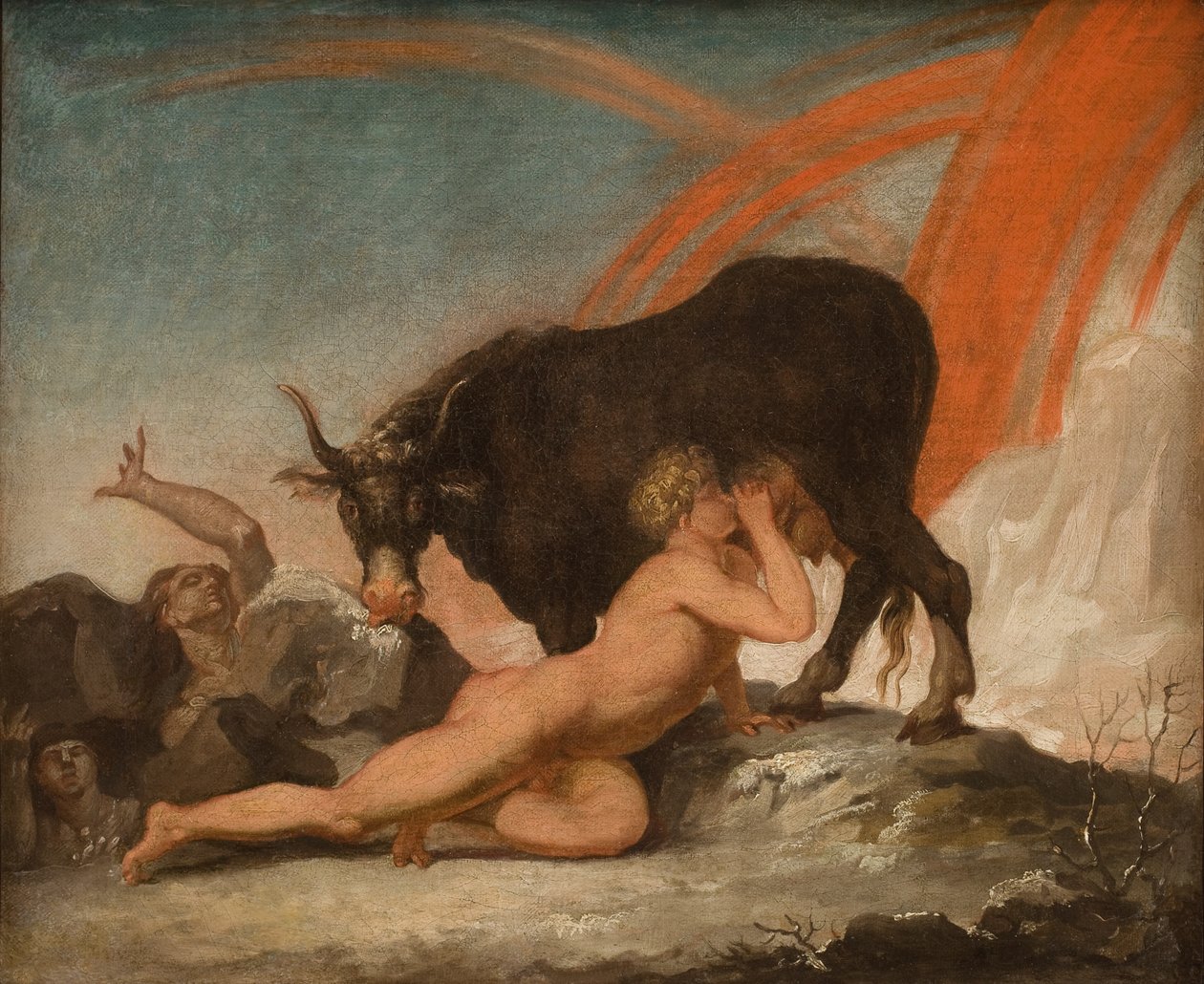 Ymir İnek Emerken Audhumla by Nicolai Abildgaard