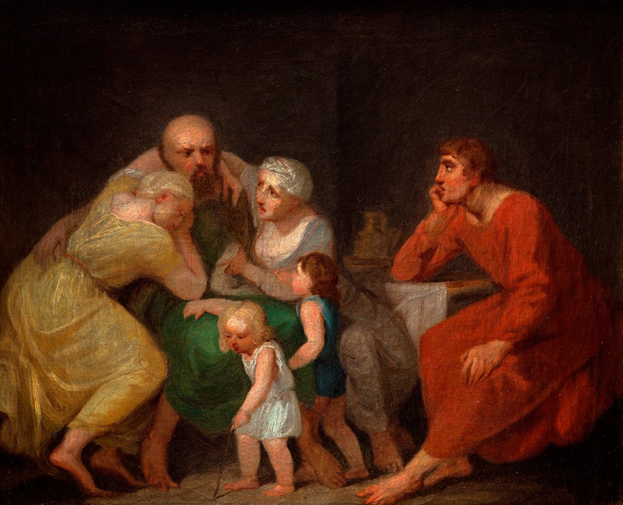 Bir veda sahnesi. by Nicolai Abraham Abildgaard