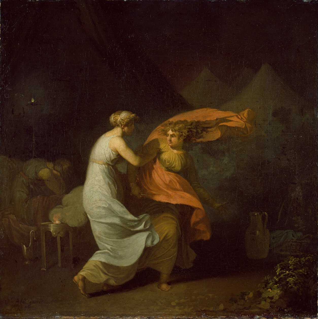 Julia ve Fulvia by Nicolai Abraham Abildgaard