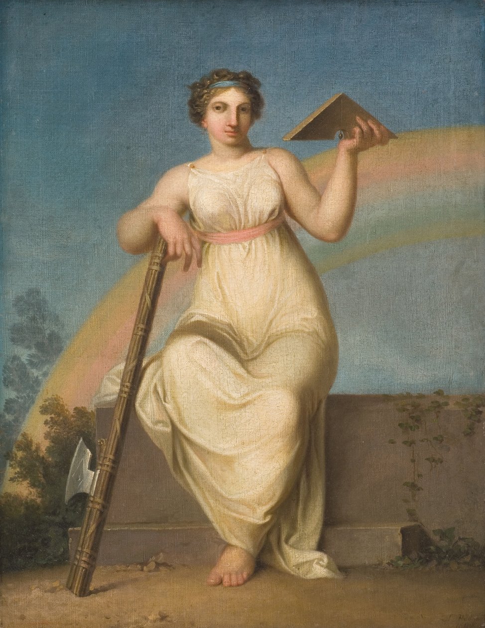 hukuk. Alegorik Figür, 1800. by Nicolai Abraham Abildgaard
