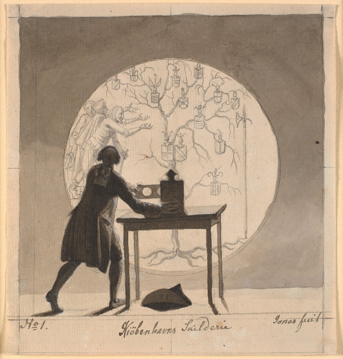 Laterna Magica, 1786-1788. by Nicolai Abraham Abildgaard