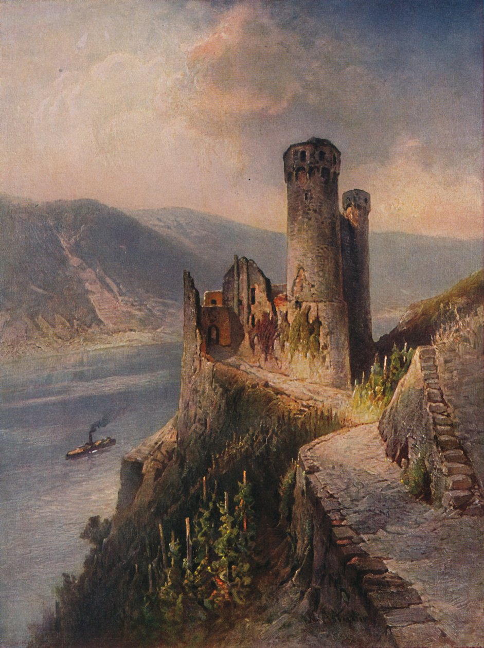 Ruine Ehrenfels, Ehrenfels Kalesi, 1923. by Nicolai Astudin