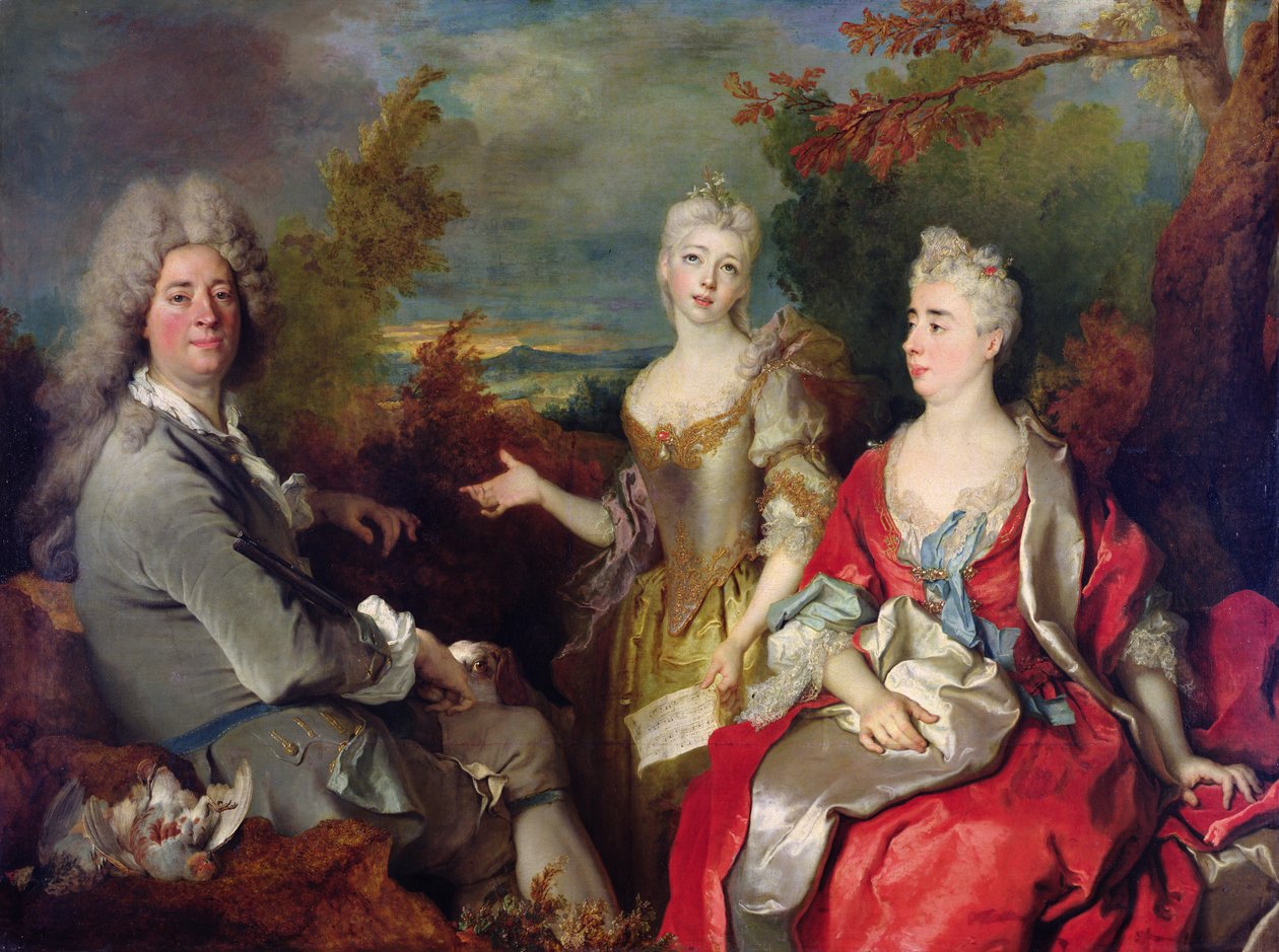 Aile Portresi, c.1710 by Nicolas de Largillière