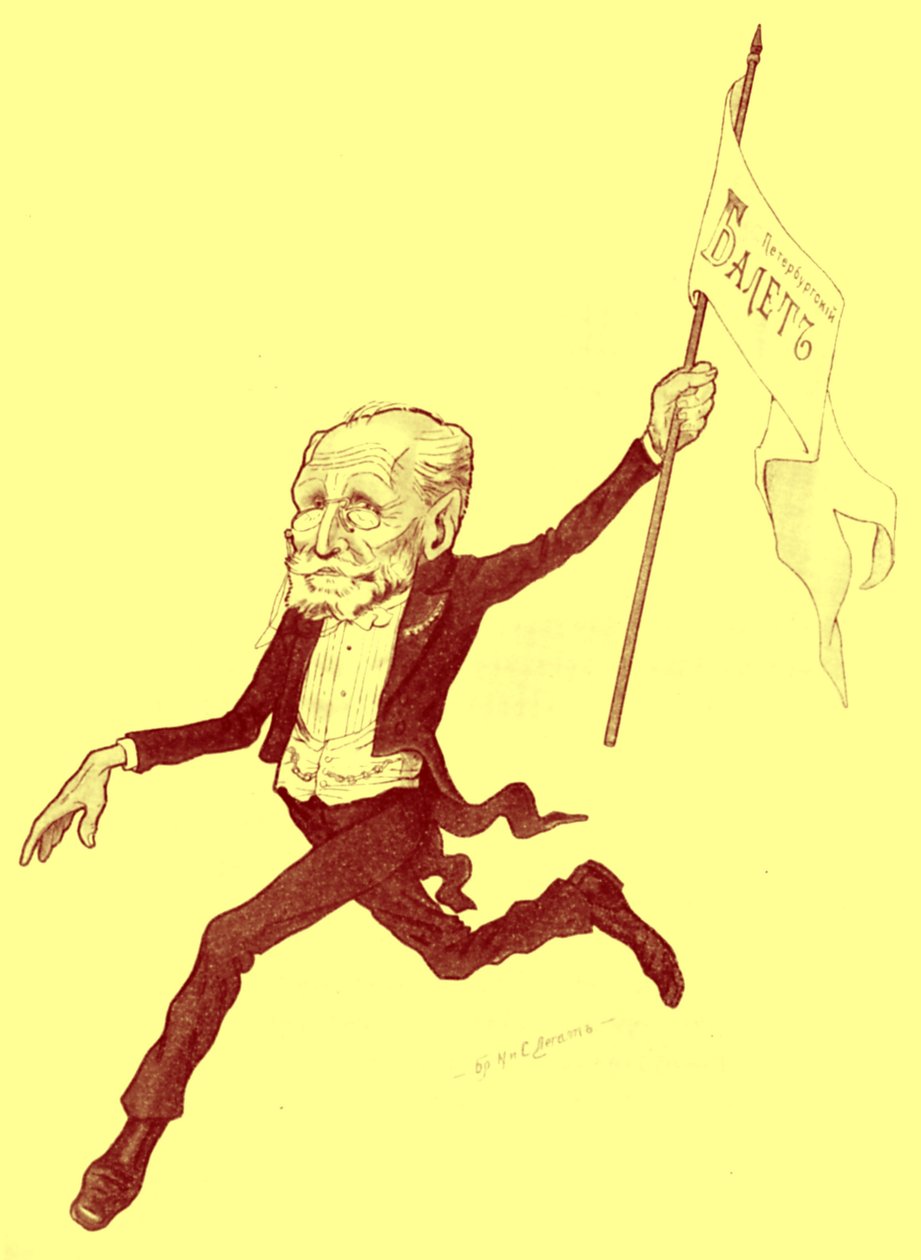 PETIPA Marius karicature by Nicolas Legat