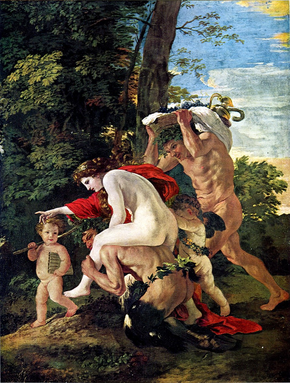 Baküs Sahnesi by Nicolas Poussin