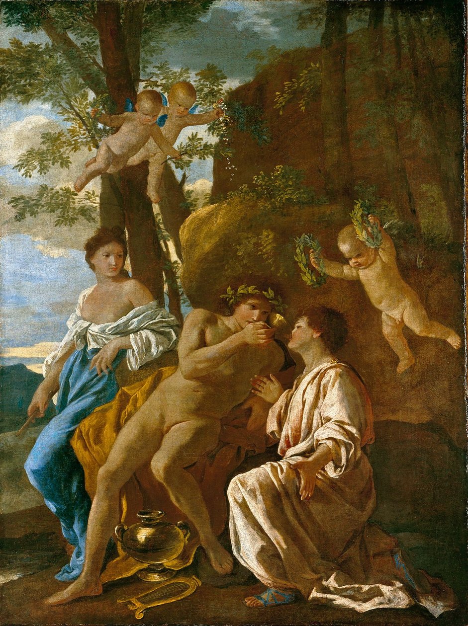 LInspiration du poète (Aşağı Saksonya Eyalet Müzesi) by Nicolas Poussin