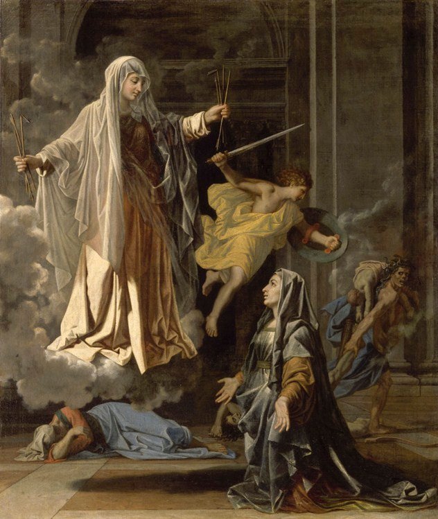Romain Louvre by Nicolas Poussin
