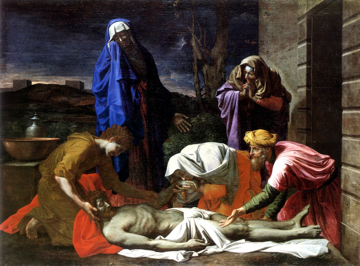 Ölü İsa üzerine ağıt by Nicolas Poussin